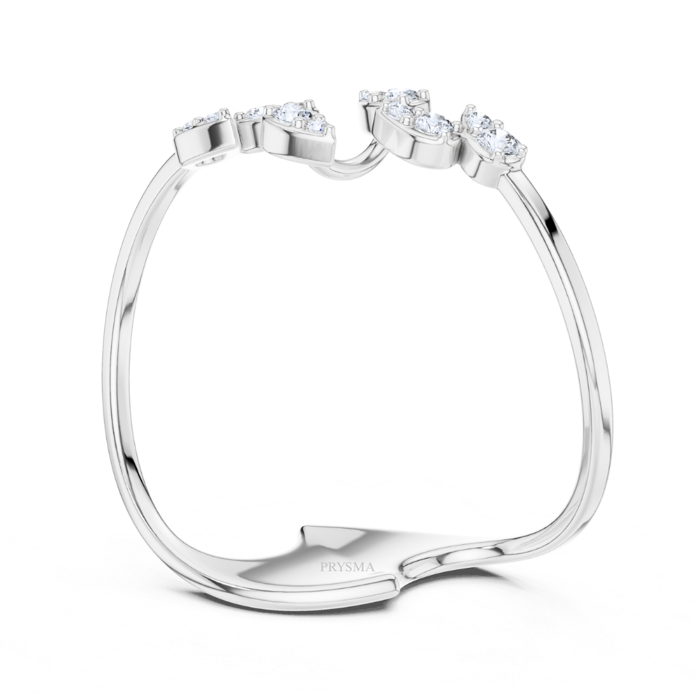Cosmic Twin Fish Diamond Ring