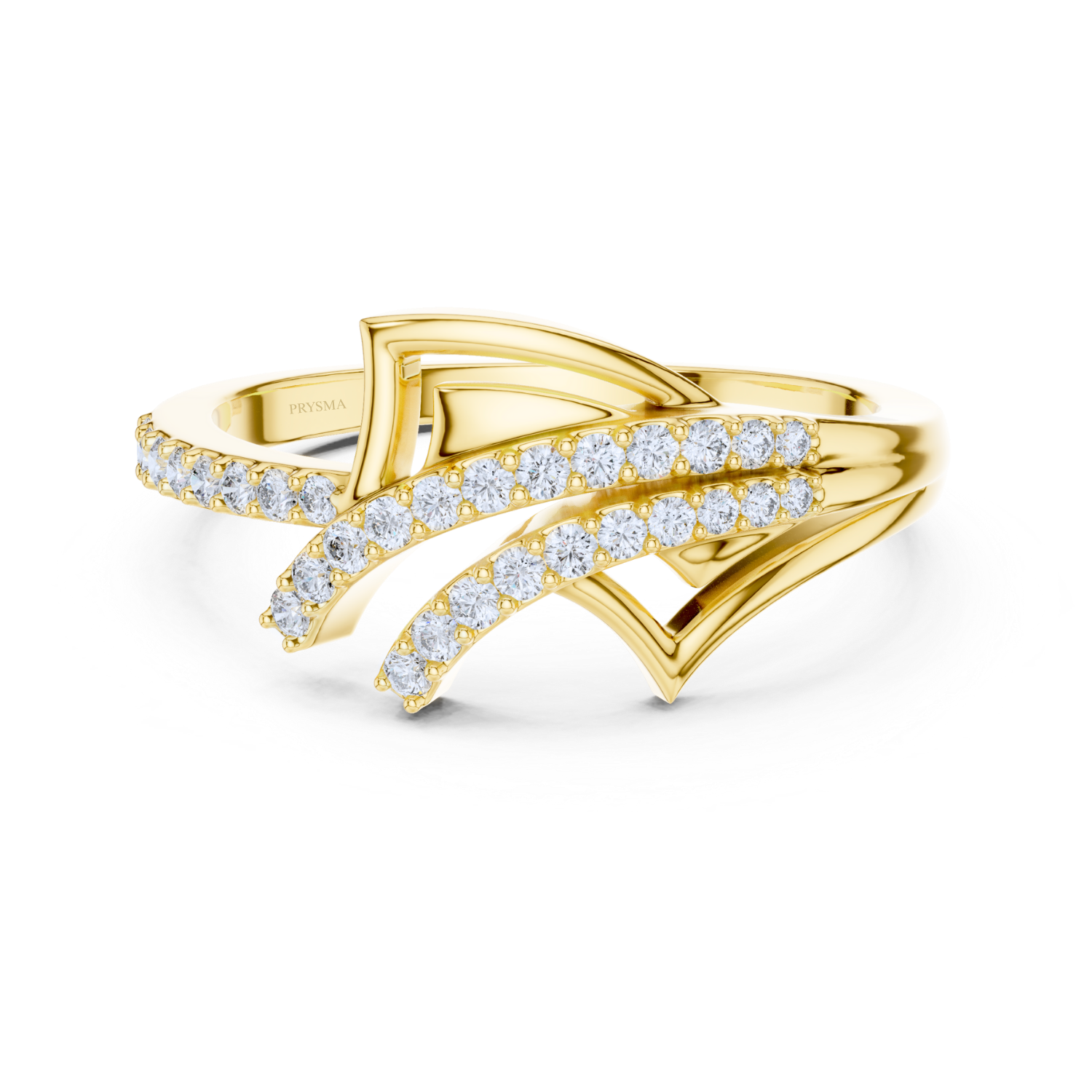 Elegant Curve Diamond Ring