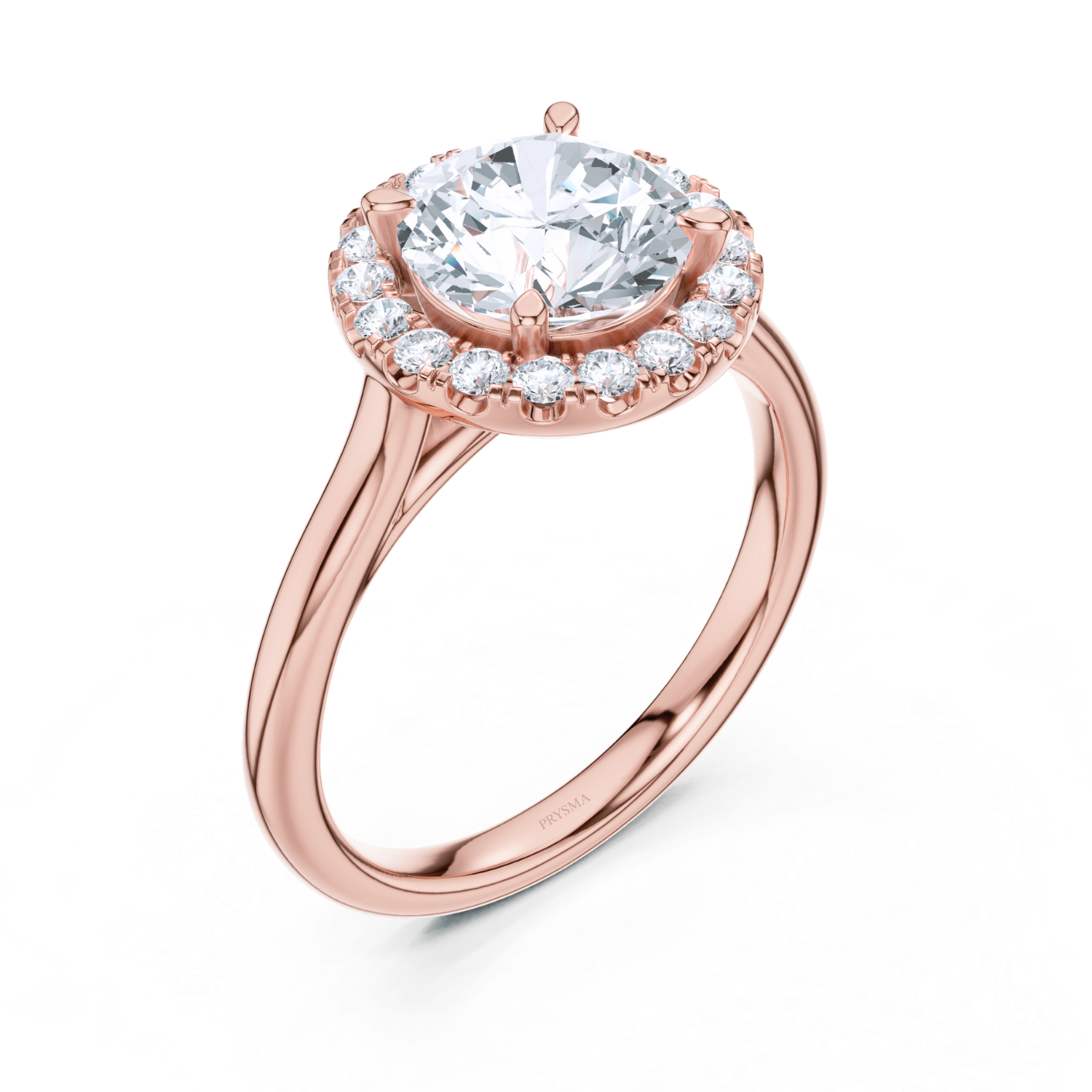 Round Halo Diamond Ring