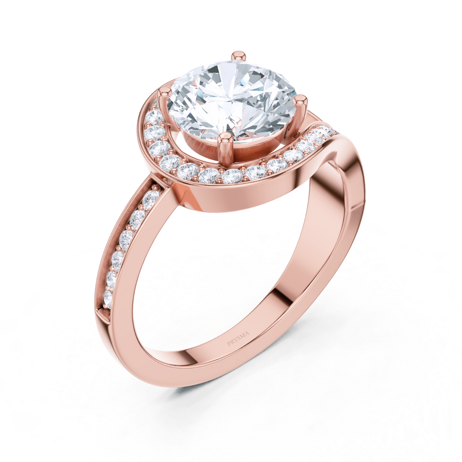 Radiant Split-Shank Solitaire Ring