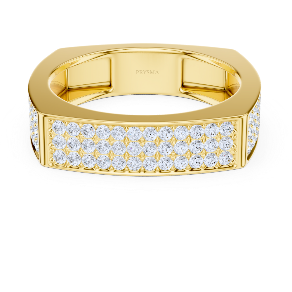 Majestic Pave Square Ring