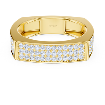 Majestic Pave Square Ring