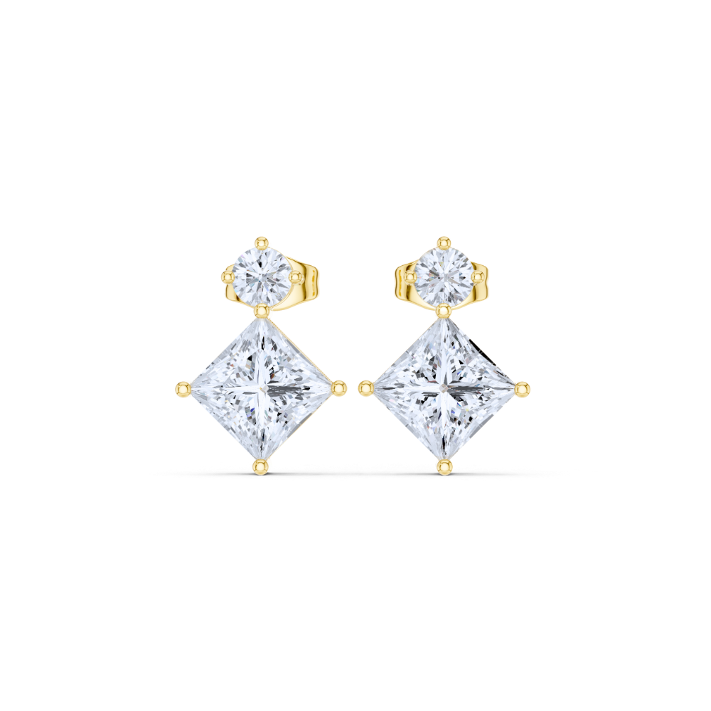 Regal Prism Diamond Drop Earrings