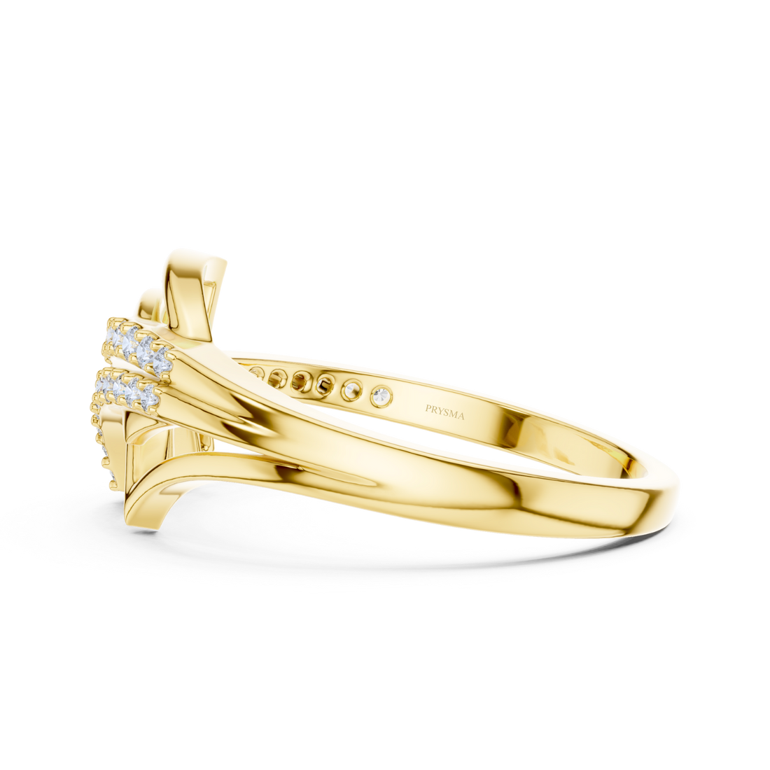 Elegant Curve Diamond Ring