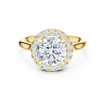 Round Halo Diamond Ring