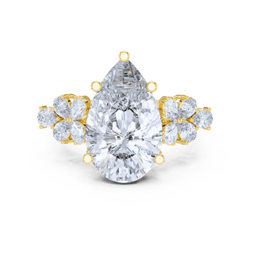 Blossom Radiance Pear-Cut Diamond Ring