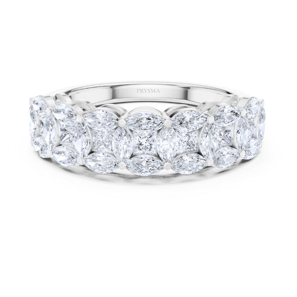 Lustrous Leaf Cluster Ring