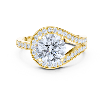 Radiant Split-Shank Solitaire Ring