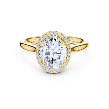 Oval-Cut Diamond Halo Ring
