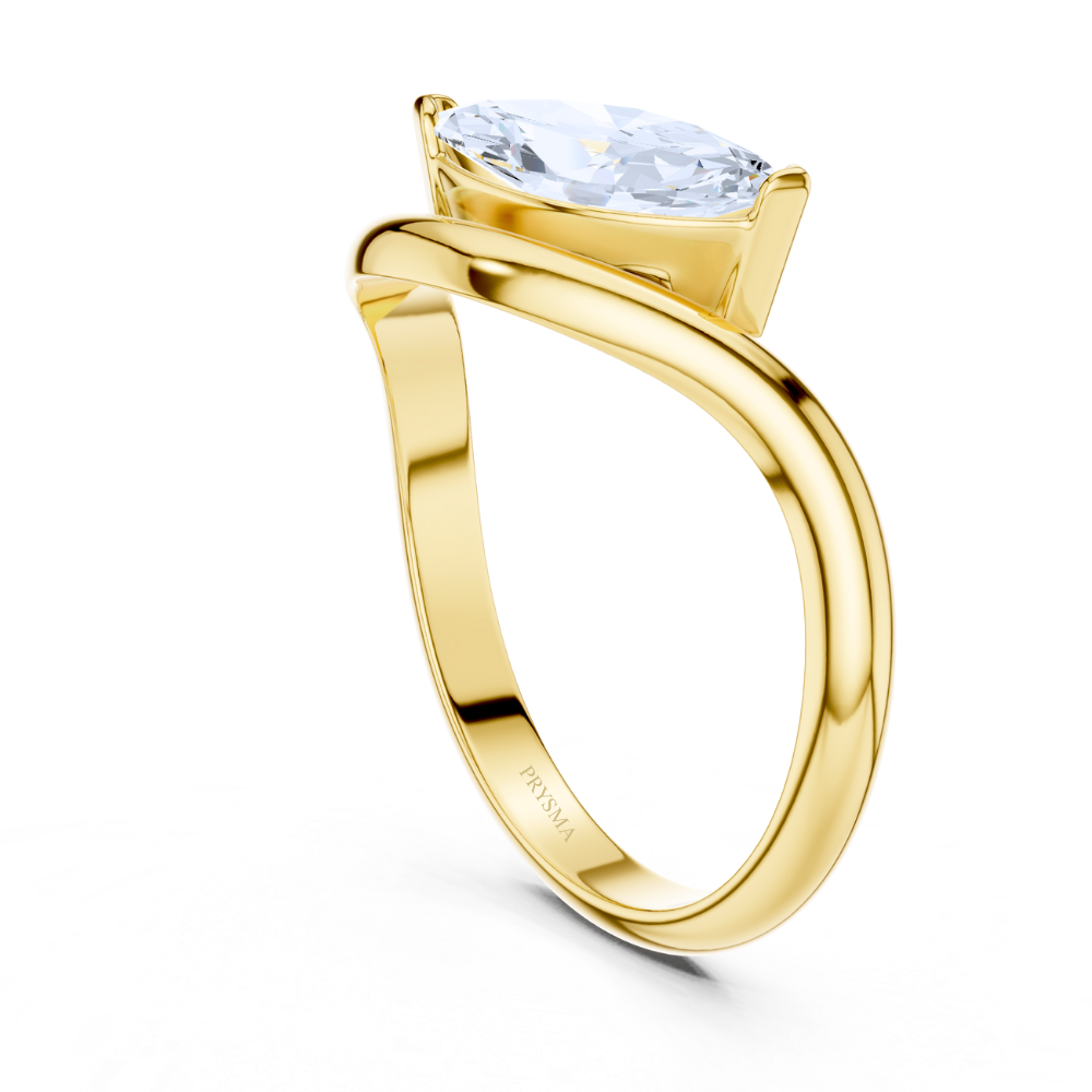 Marquise Embrace Solitaire Ring