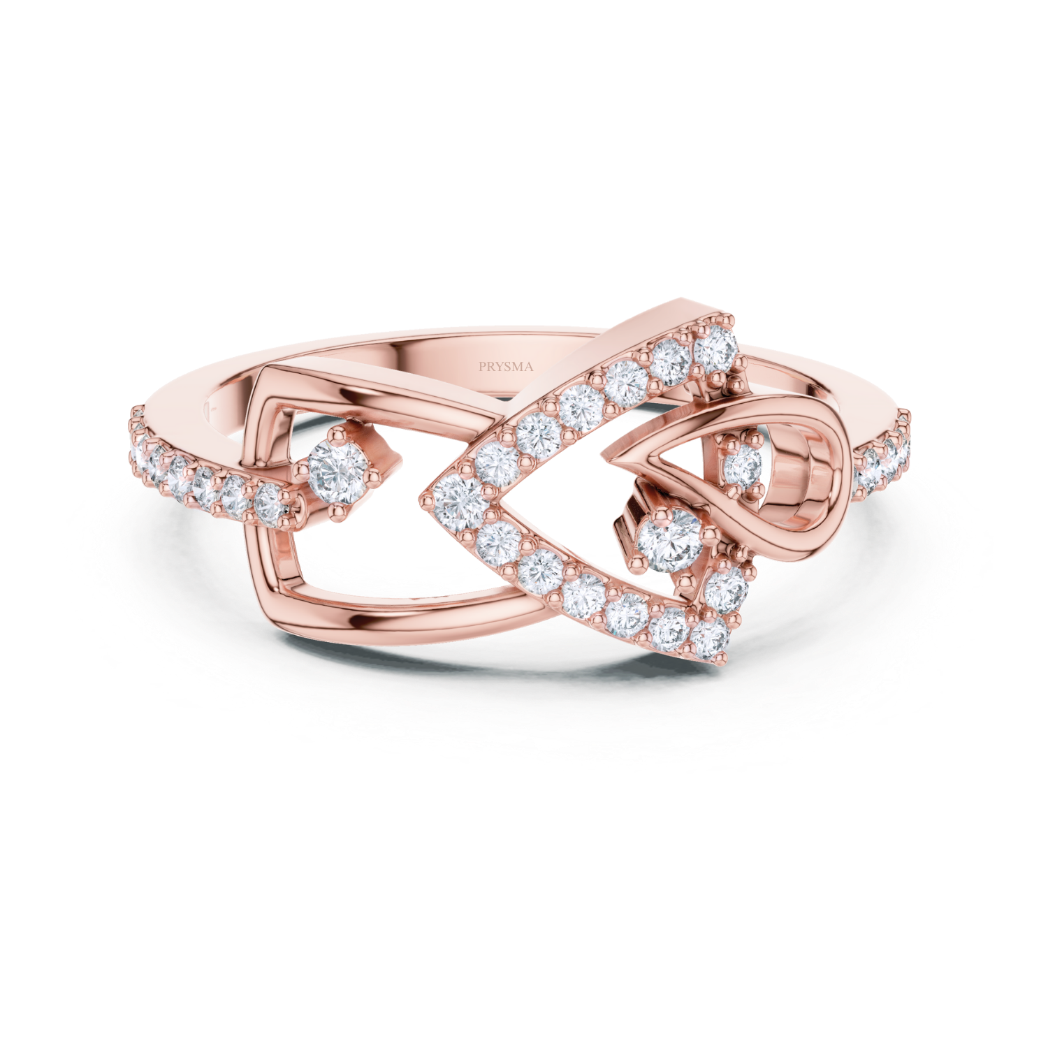 Diamond Crown Halo Ring
