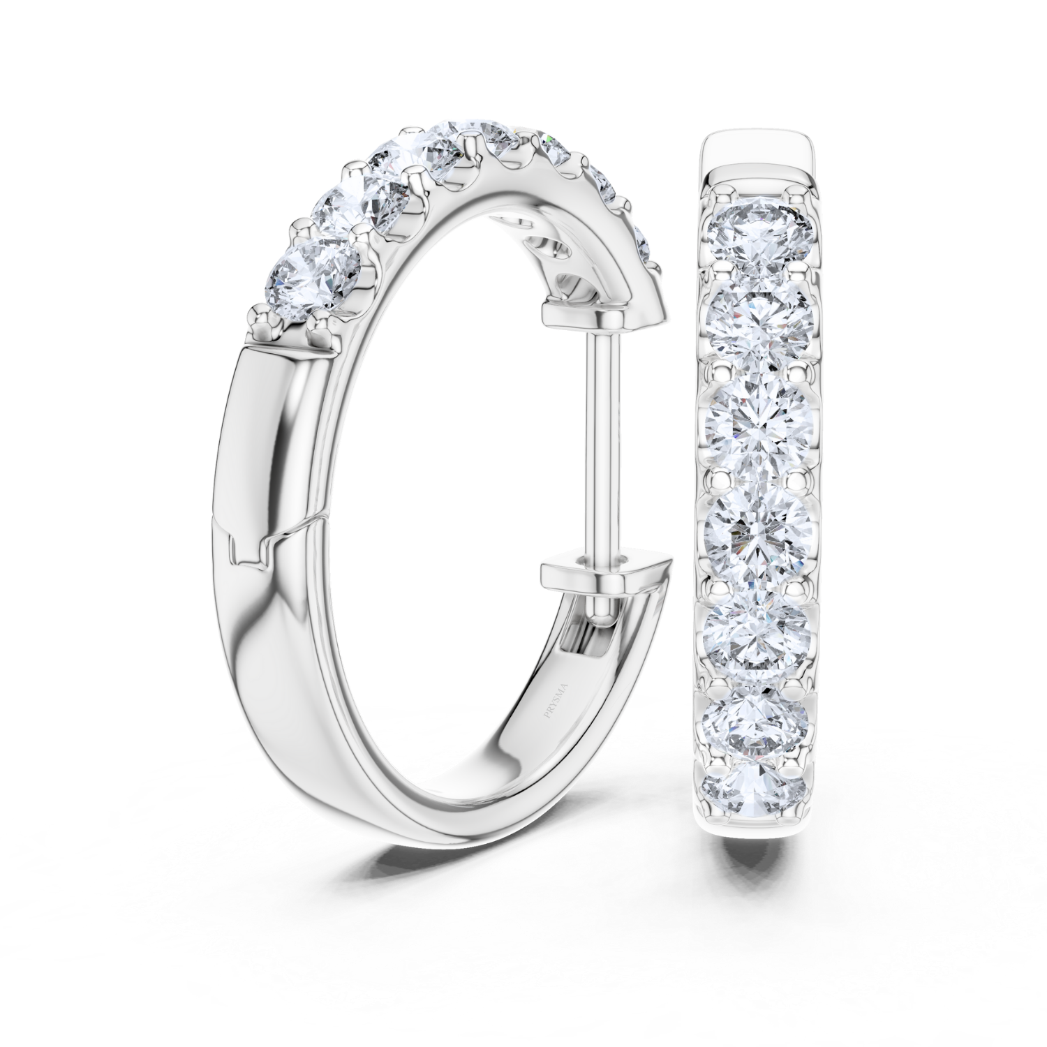 Celeste Diamond Huggie Hoops