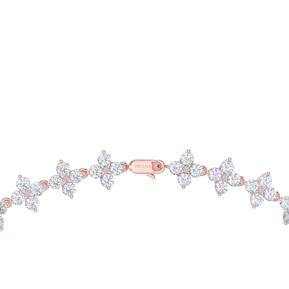 Regalia Round-Cut Diamond Tennis Necklace