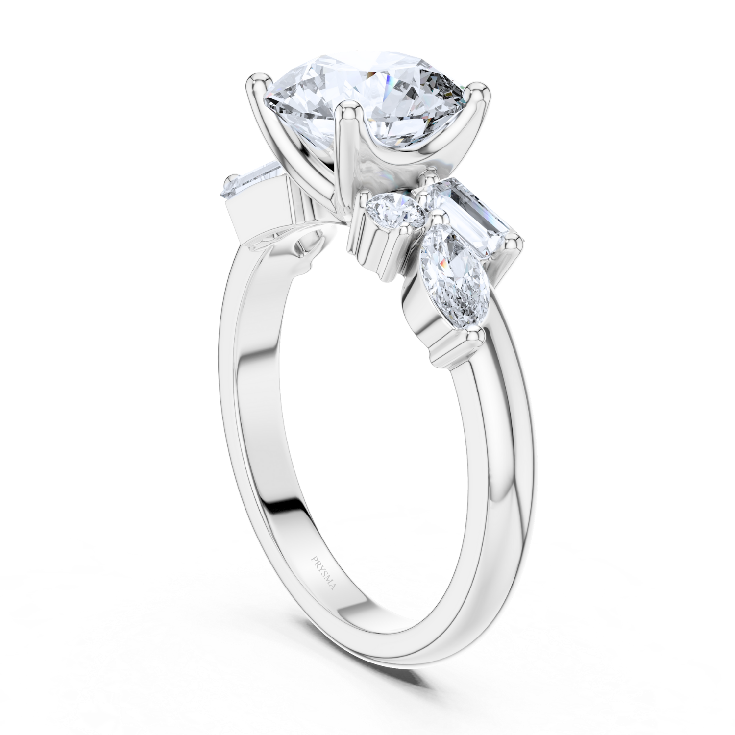 Luxe Radiance Multi-Cut Diamond Ring