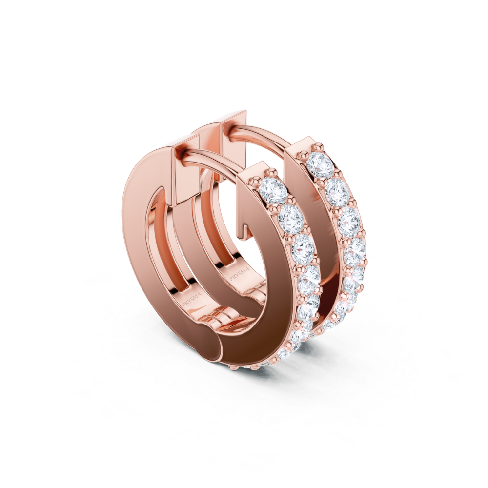 Eternal Glow Diamond Hoop Earrings