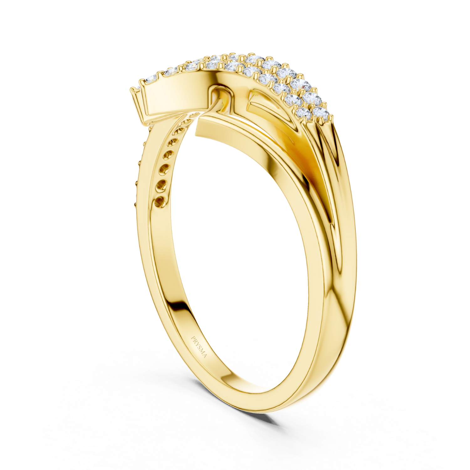 Elegant Curve Diamond Ring