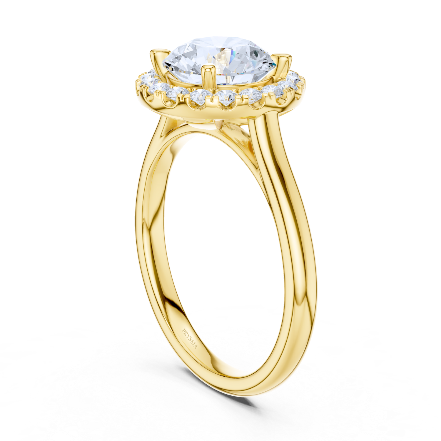 Round Halo Diamond Ring