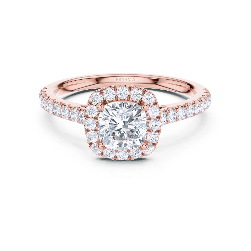Cushion Halo Radiance Ring