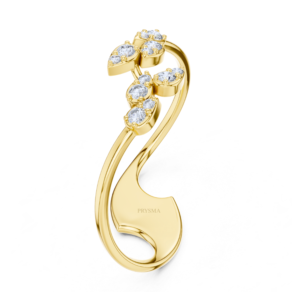 Cosmic Twin Fish Diamond Ring