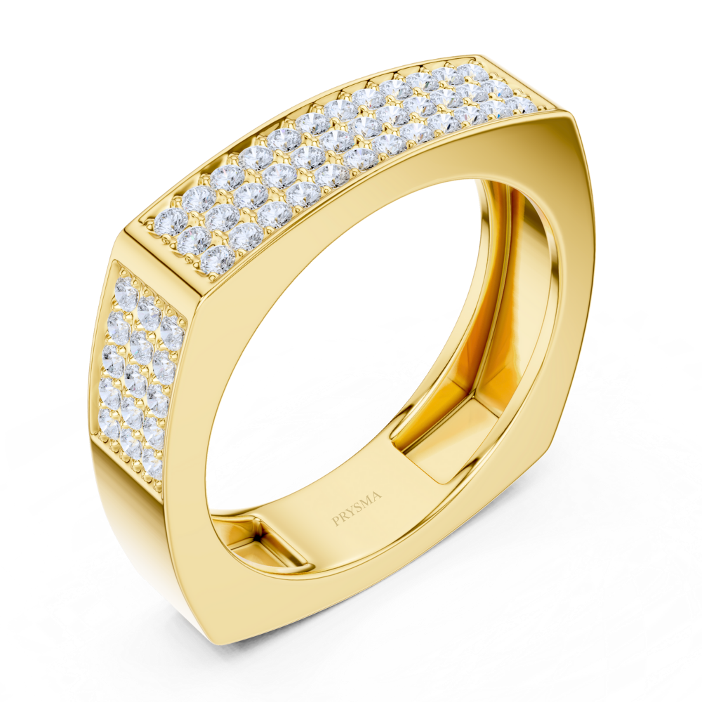Majestic Pave Square Ring