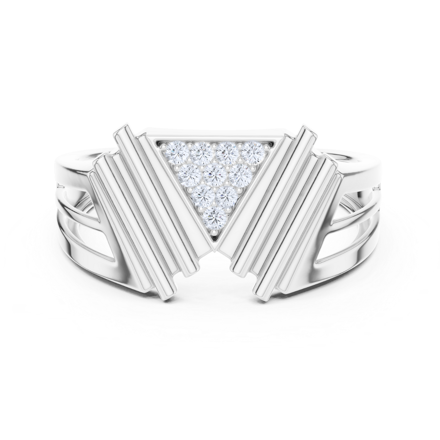 Regal Geometric Diamond Ring
