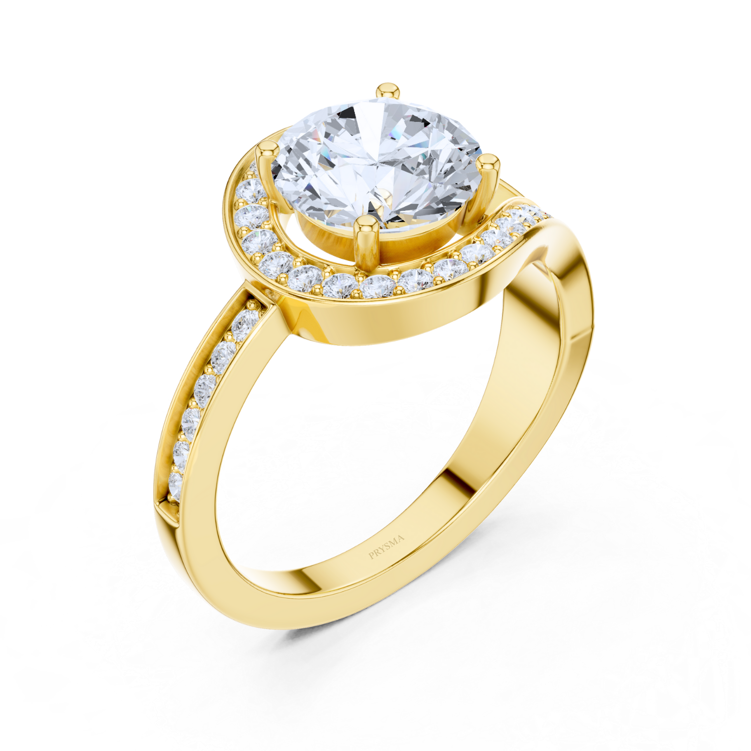 Radiant Split-Shank Solitaire Ring