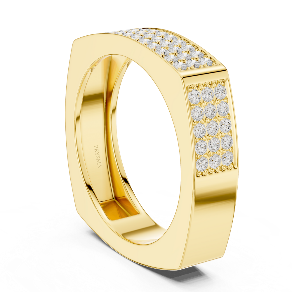 Majestic Pave Square Ring