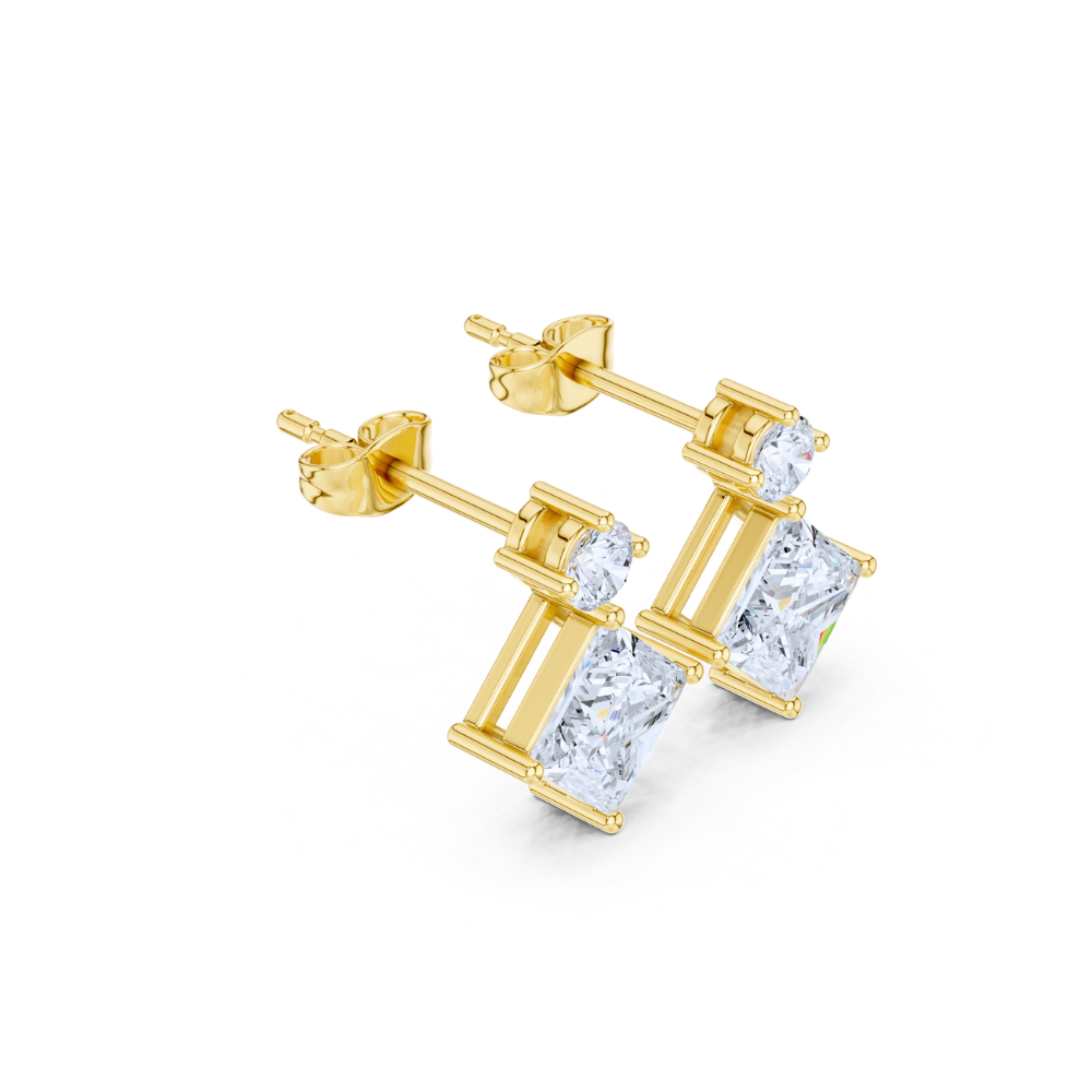 Regal Prism Diamond Drop Earrings