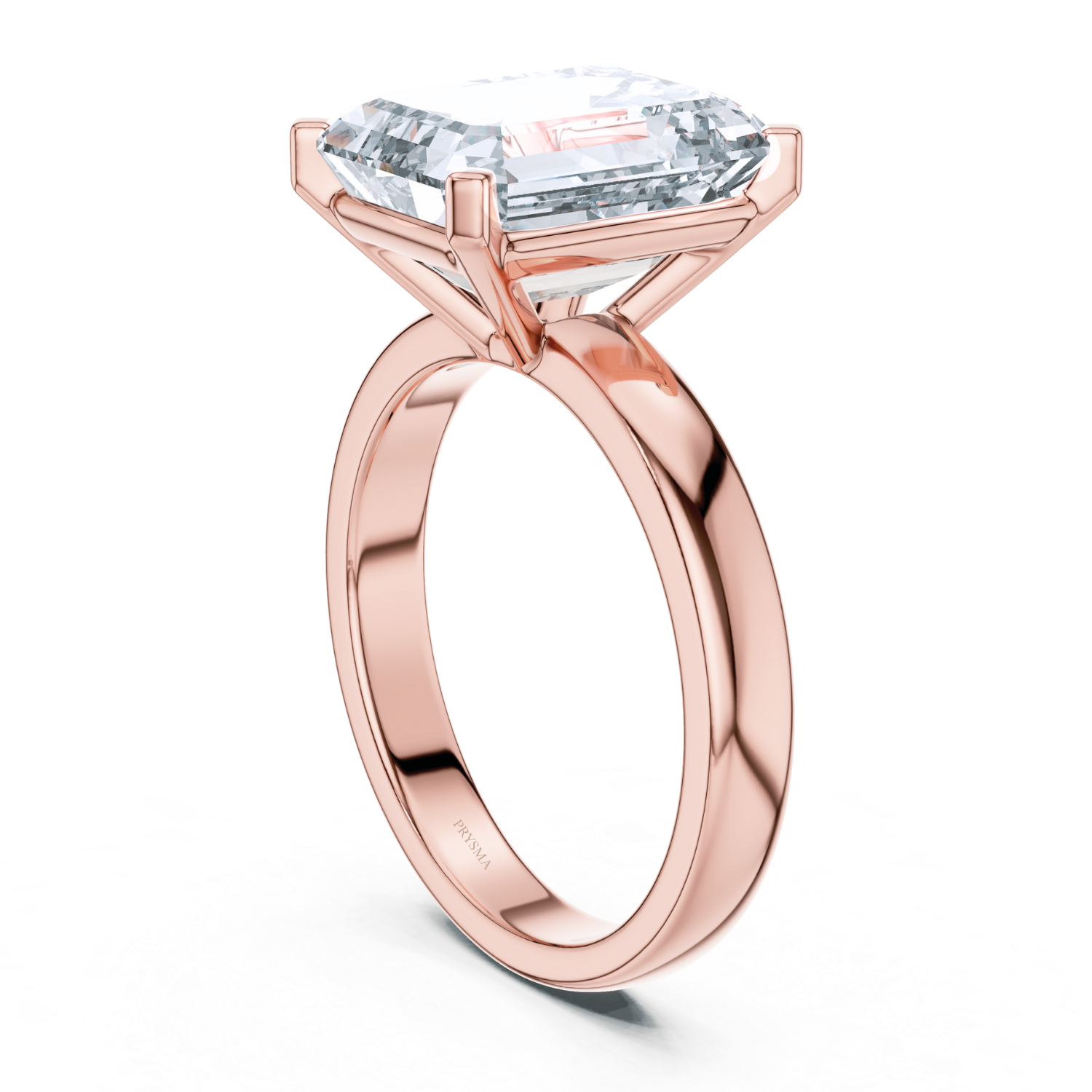 Emerald-Cut Solitaire Diamond Ring