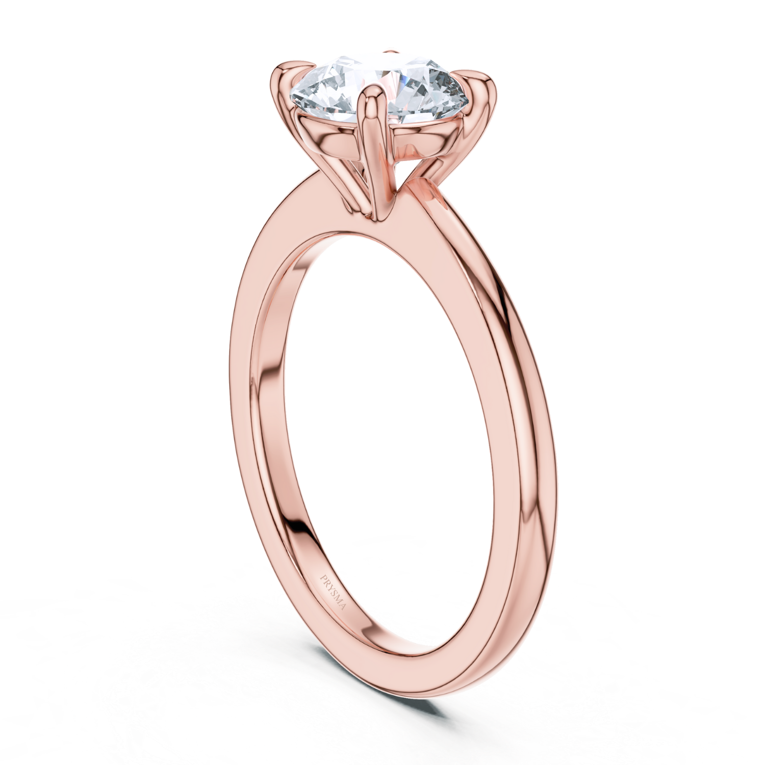 Round Center Stone 4 Prong Classic Solitaire