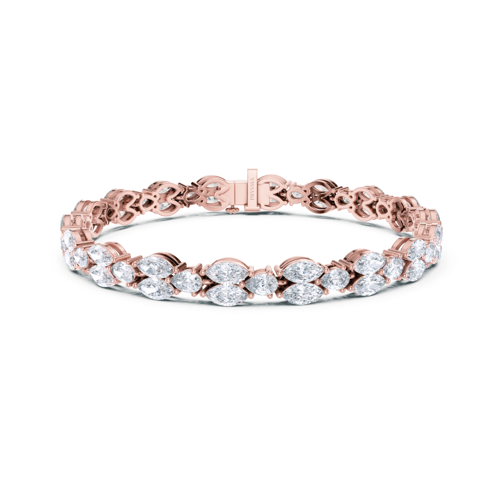 Aurielle Marquise Diamond Cluster Bracelet