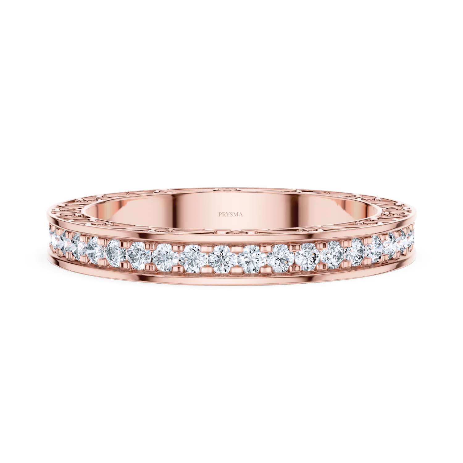 Vintage-Inspired Filigree Diamond Eternity Band