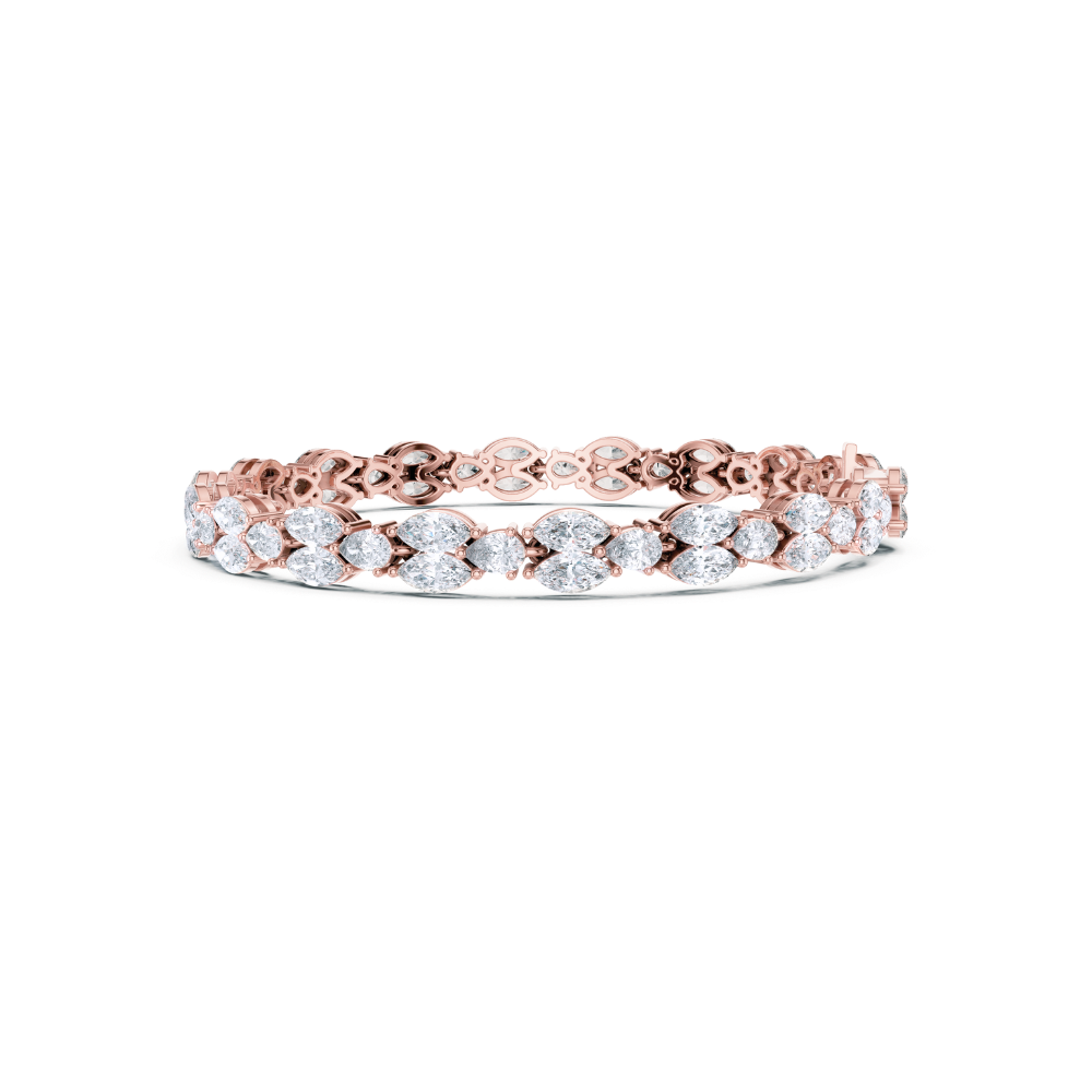 Aurielle Marquise Diamond Cluster Bracelet