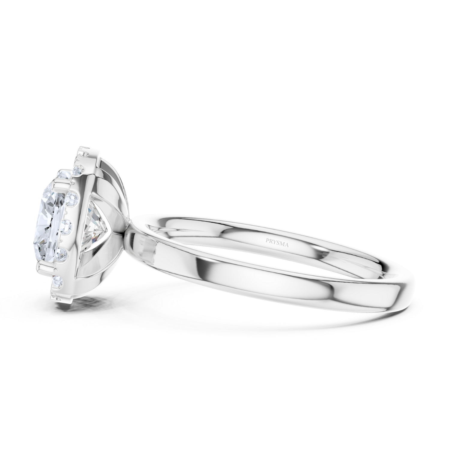 Cushion Cut Halo Diamond Ring