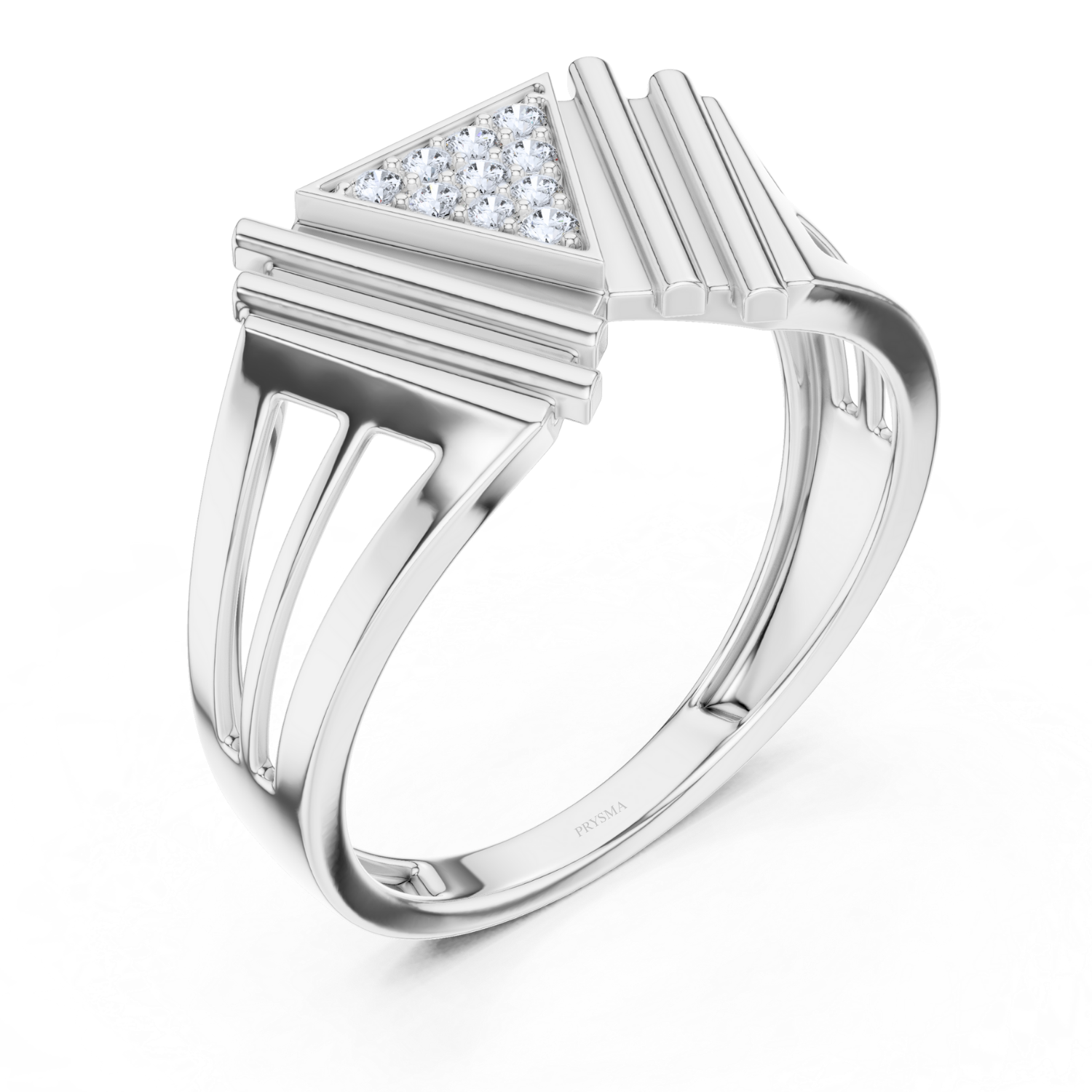 Regal Geometric Diamond Ring