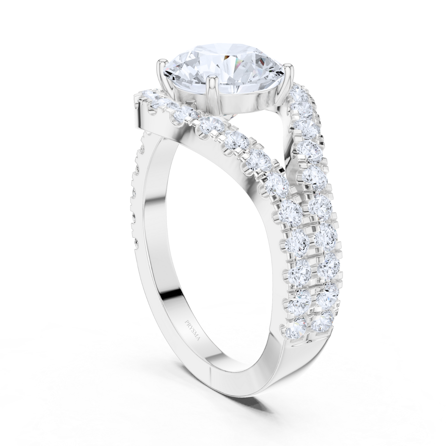 Eternal Sparkle Split Shank Ring