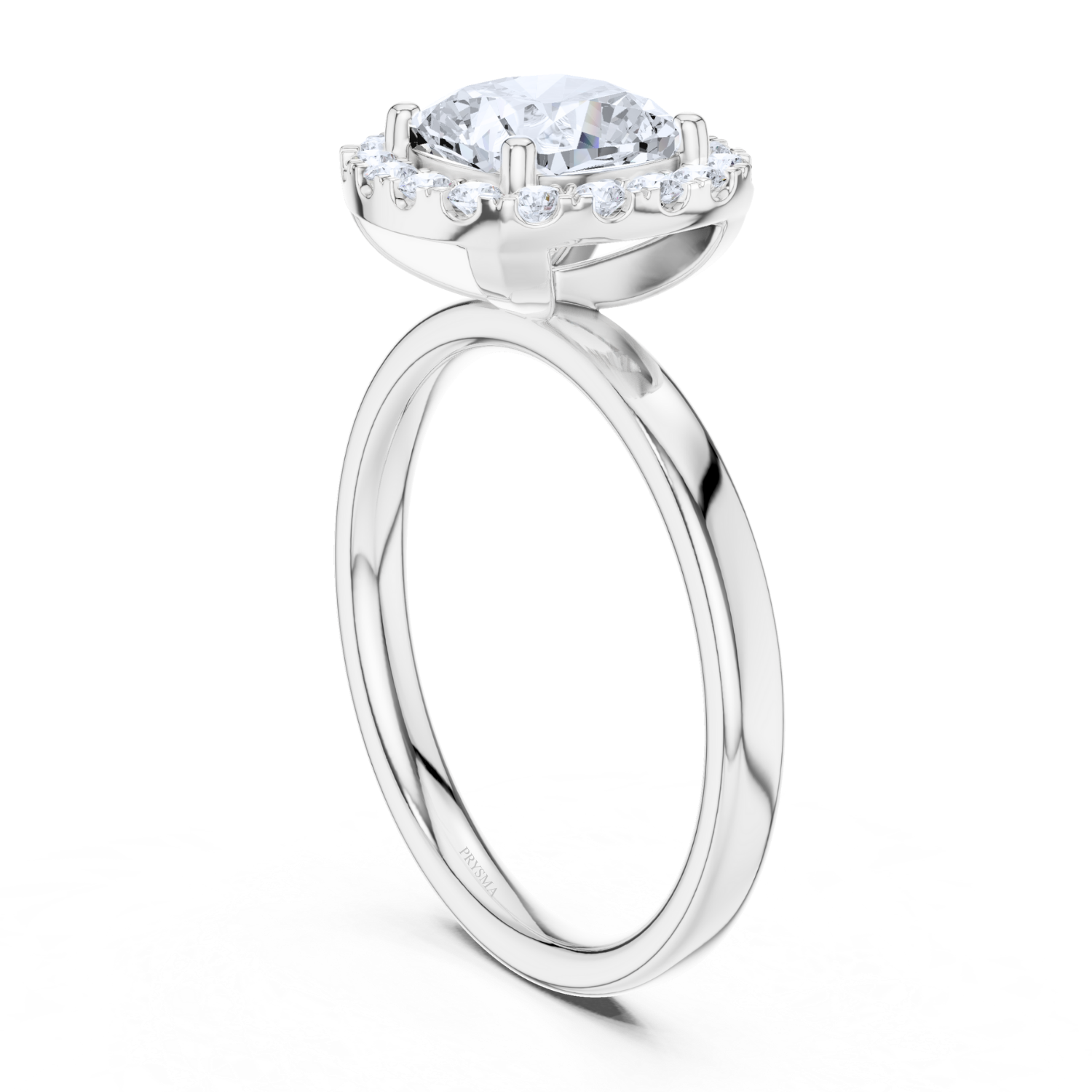 Cushion Cut Halo Diamond Ring