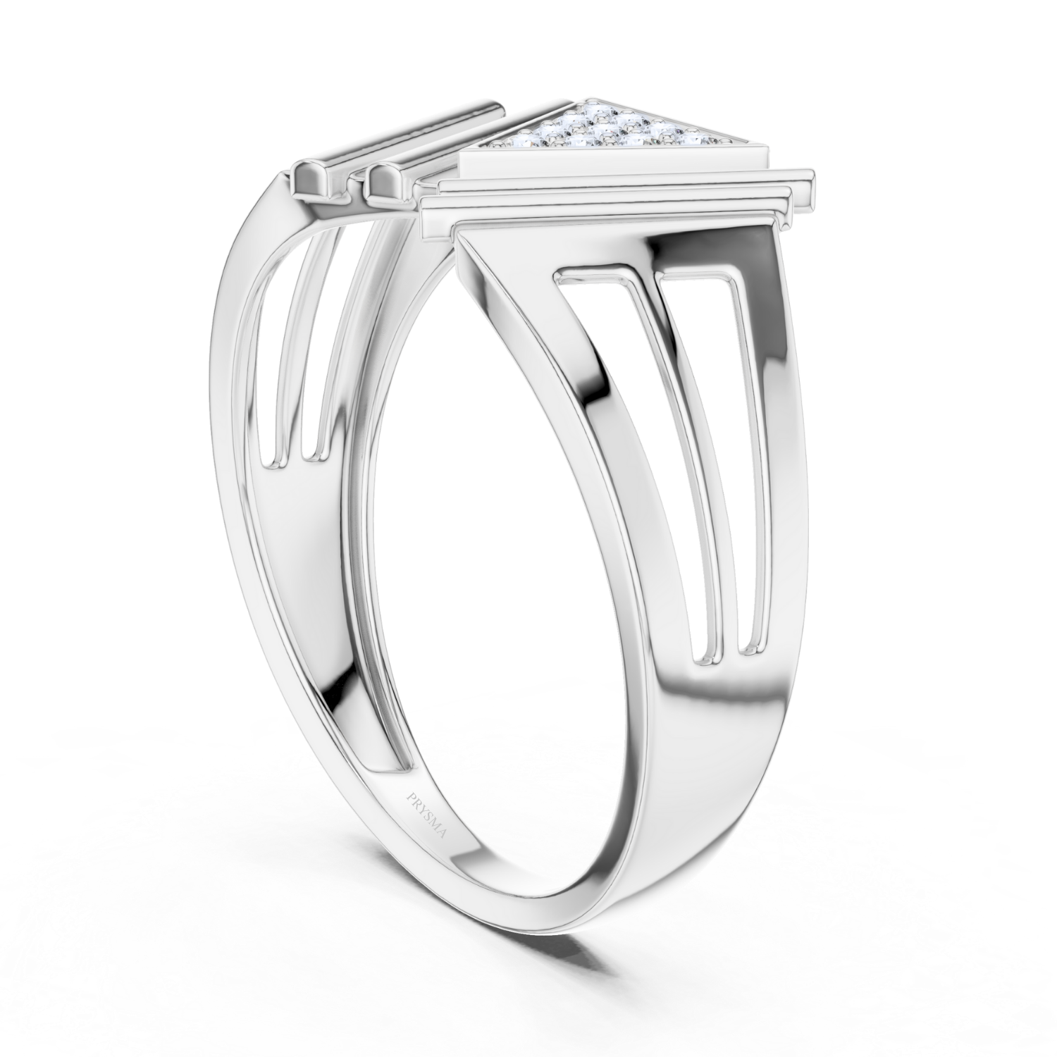 Regal Geometric Diamond Ring