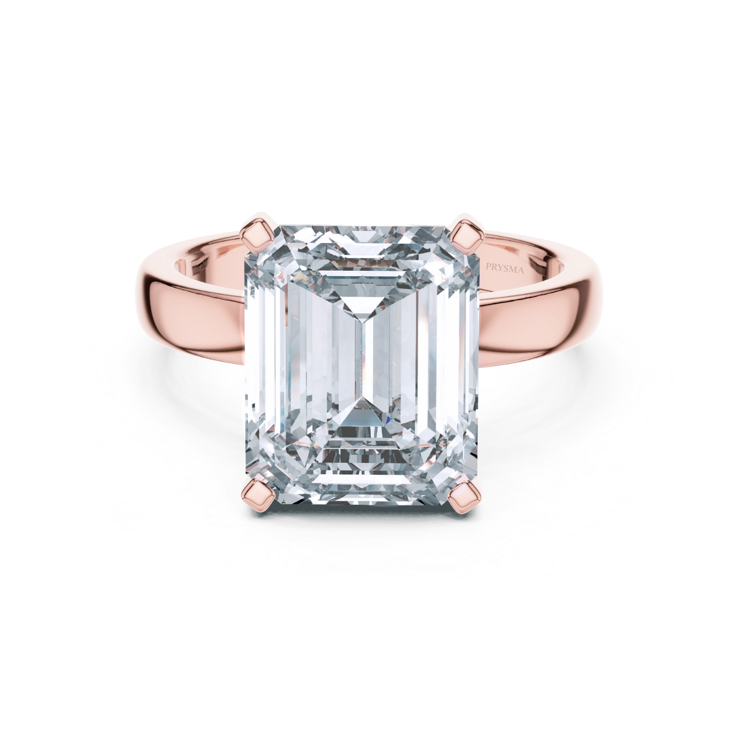 Emerald-Cut Solitaire Diamond Ring