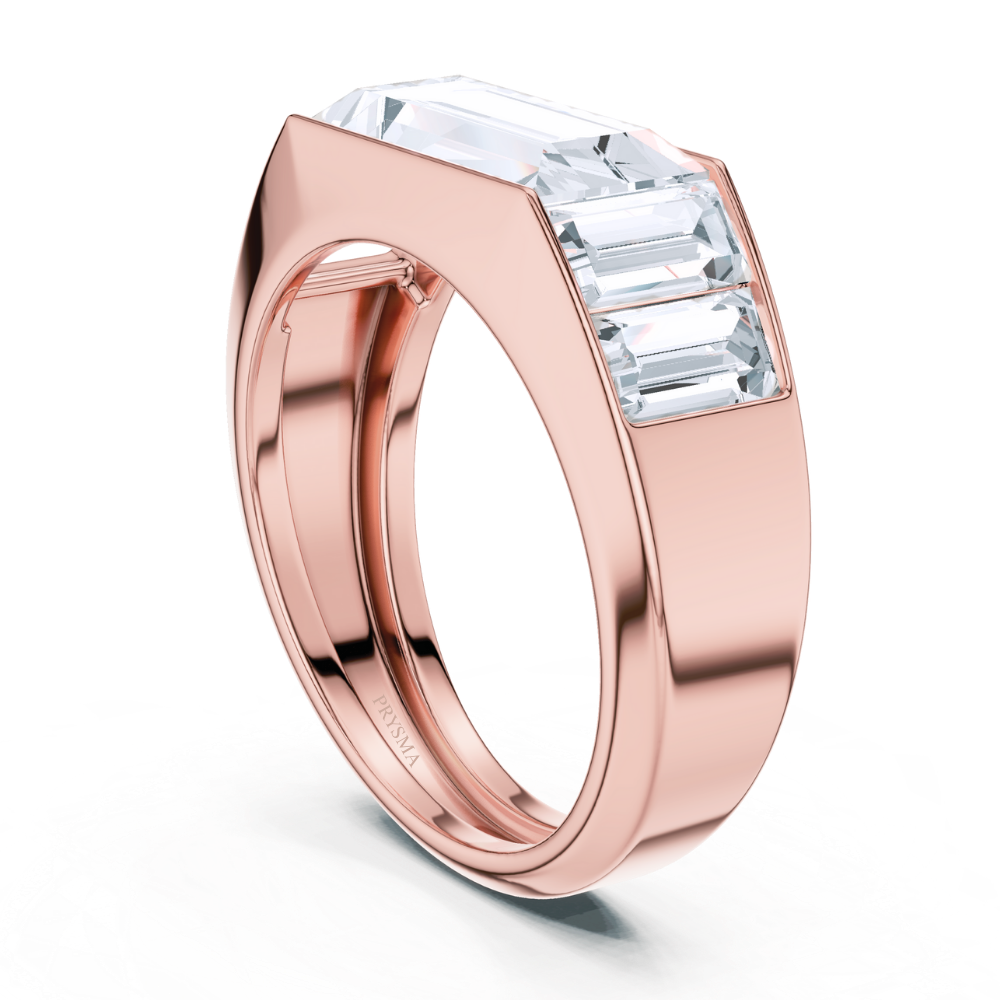 Imperial Emerald Channel Ring