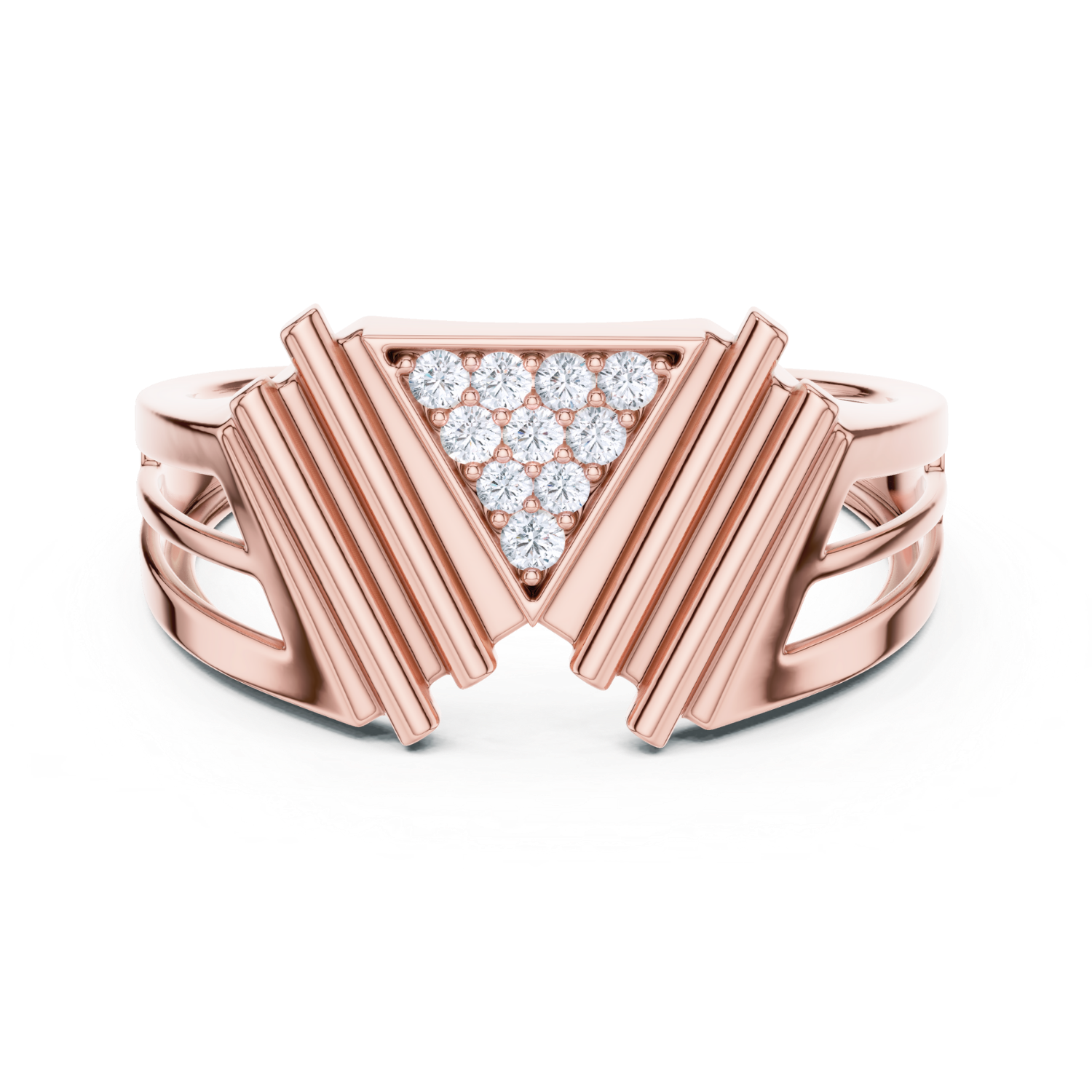 Regal Geometric Diamond Ring