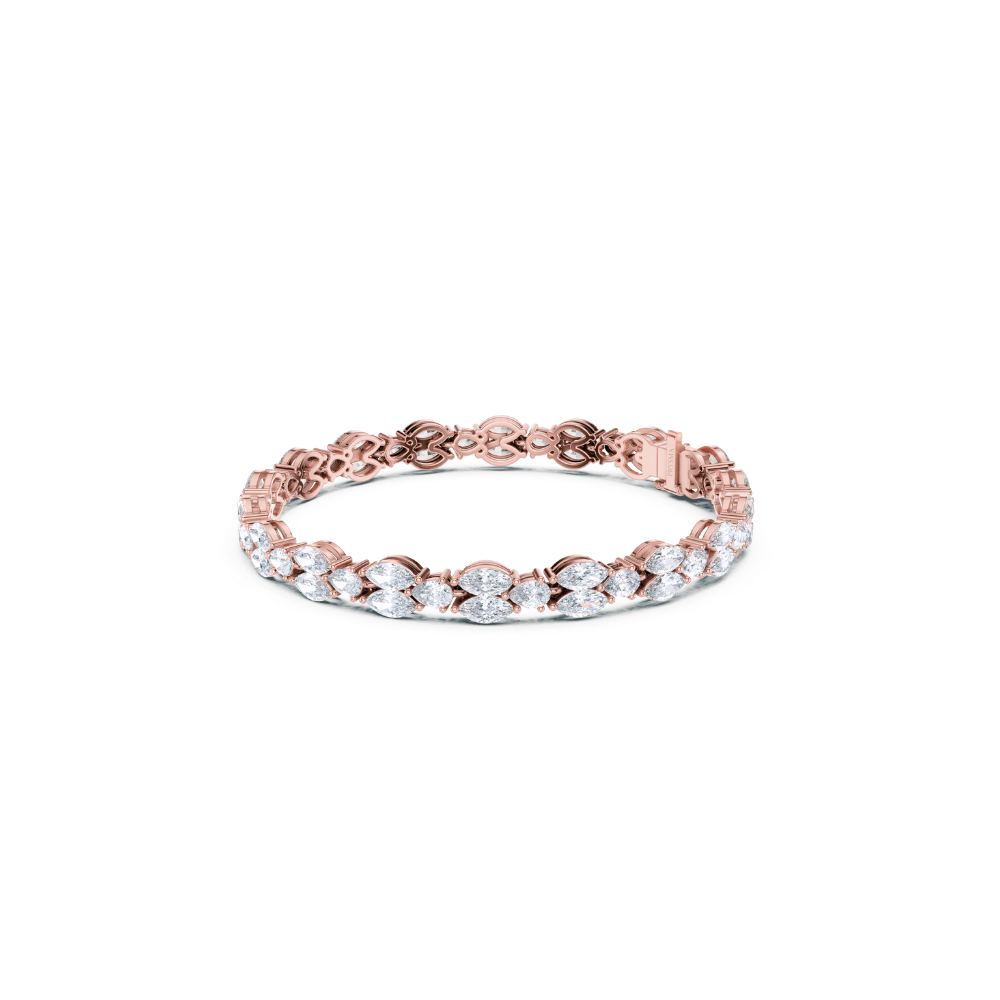 Aurielle Marquise Diamond Cluster Bracelet