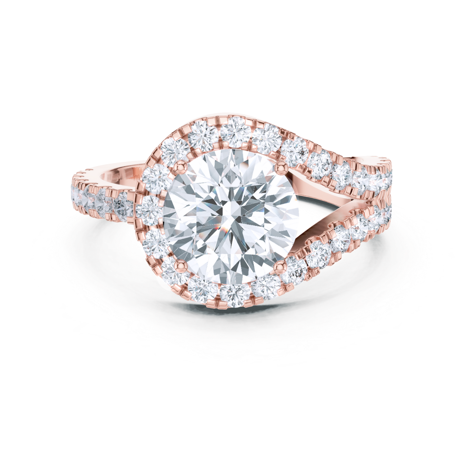 Eternal Sparkle Split Shank Ring