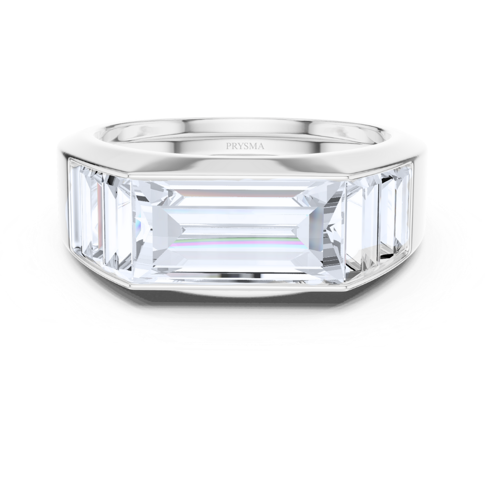 Imperial Emerald Channel Ring