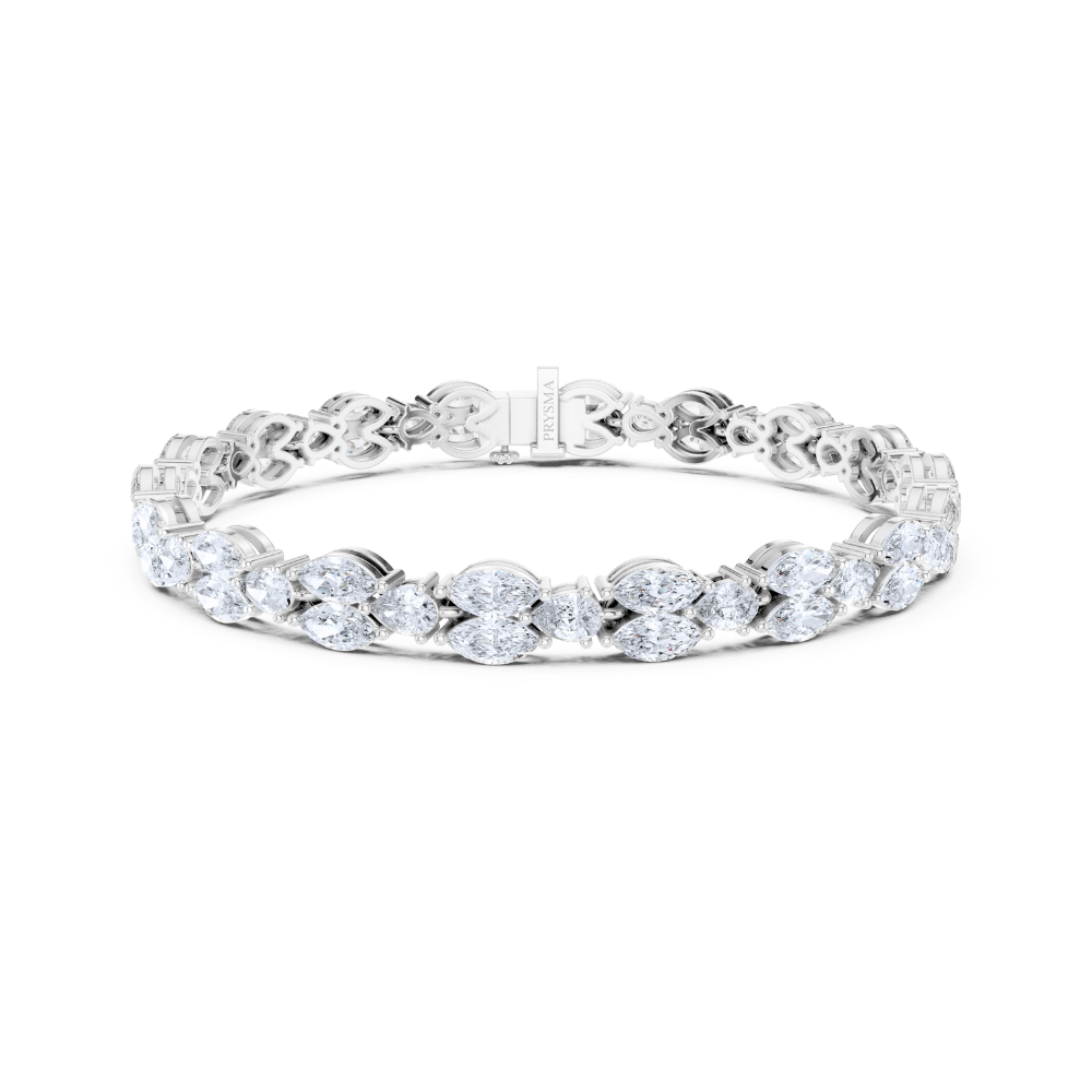Aurielle Marquise Diamond Cluster Bracelet