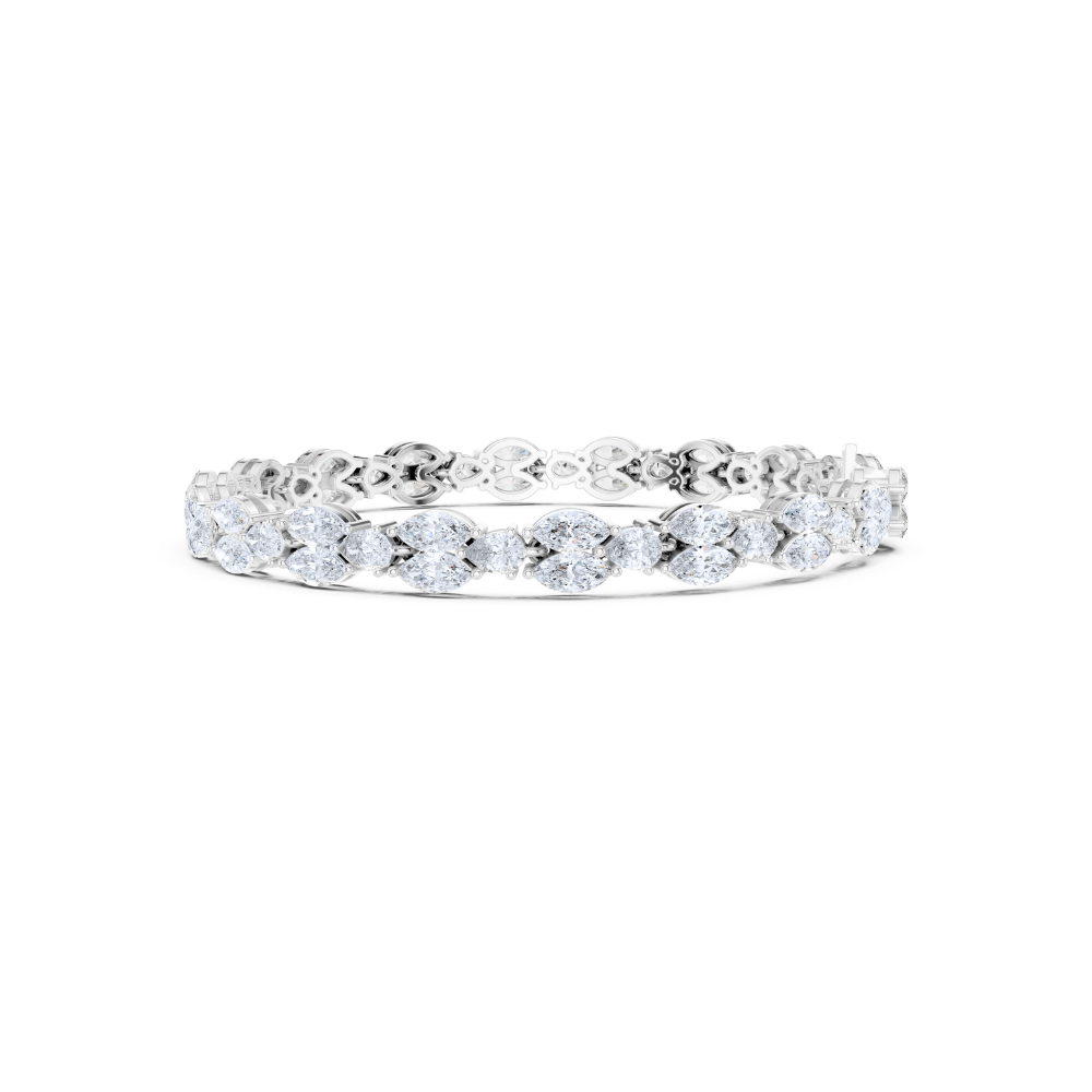 Aurielle Marquise Diamond Cluster Bracelet