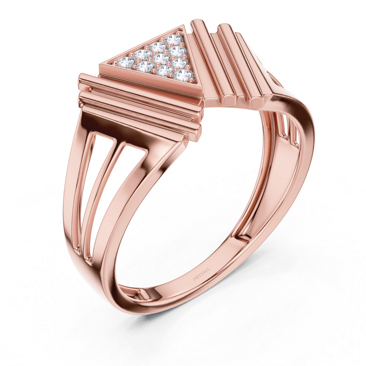 Regal Geometric Diamond Ring