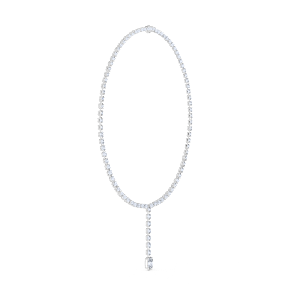 Oval Brilliance Lariat Necklace