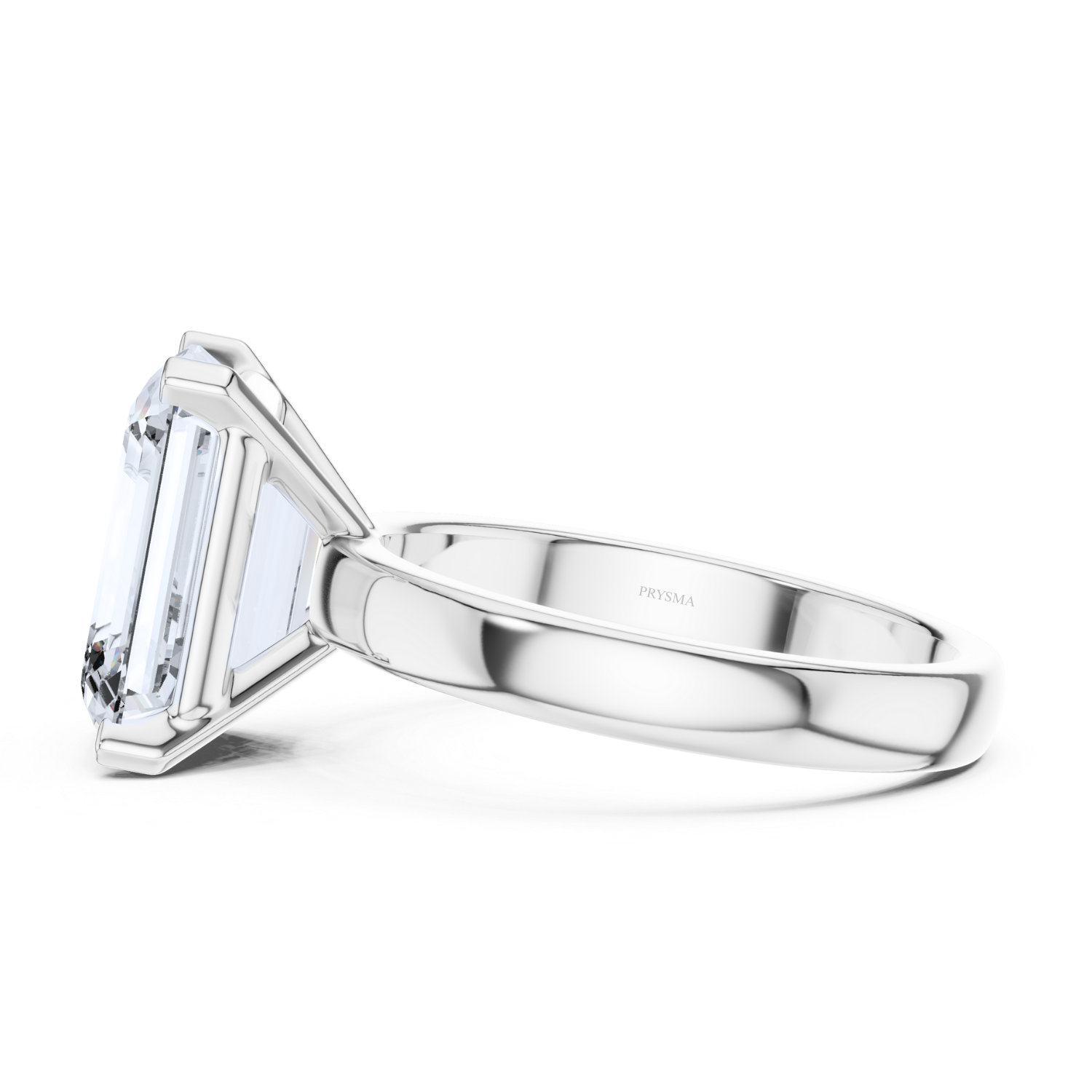 Emerald-Cut Solitaire Diamond Ring