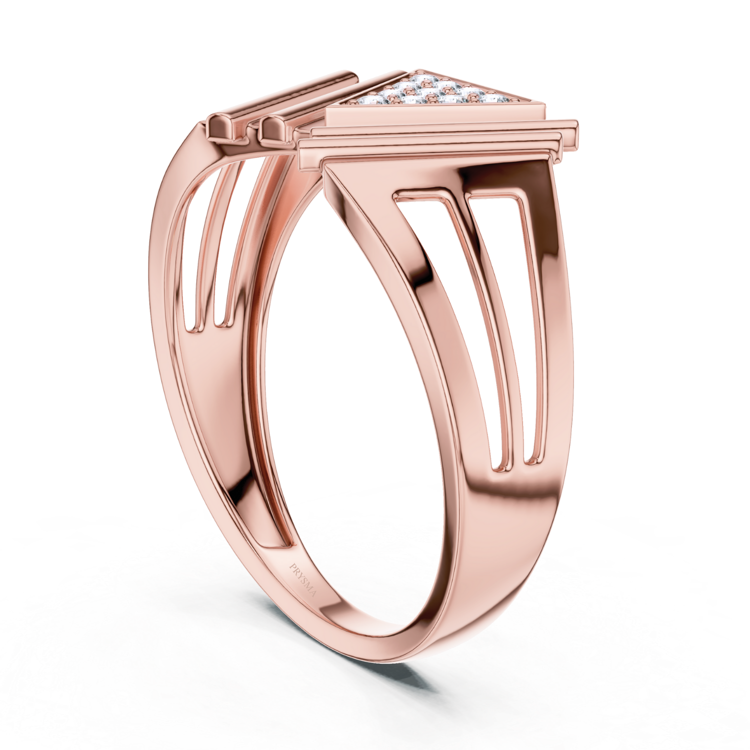Regal Geometric Diamond Ring